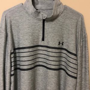 Under Armour Golf Gray Cold Gear Quarter Zip